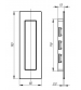 Ручки для раздвижных дверей ARMADILLO SH010/URB BB-17 (коричневая бронза)
