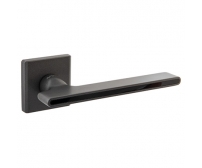 Ручки дверные APECS Ultra H-60145-A-GRF/B (графит/чёрное стекло)