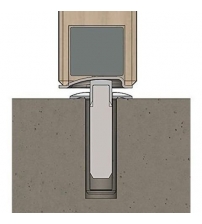 Упор дверной магнитный скрытой установки FANTOM PREMIUM HGT001 (прозрачный)