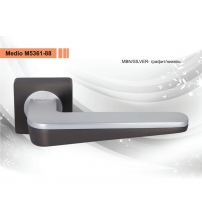Ручки раздельные MEDIO M5361-88 MBN/SILVER (графит/матовый никель)