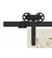 Комплект роликов для раздвижной двери ROC DESIGN LOKI (чёрный матовый, ролик с перфорацией)