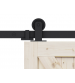 Комплект роликов для раздвижной двери ROC DESIGN MODI (чёрный матовый, ролик с перфорацией)
