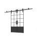 Комплект роликов для раздвижной двери ROC DESIGN THOR GLASS (чёрный матовый, ролик с перфорацией)