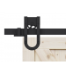 Комплект роликов для раздвижной двери ROC DESIGN MAGNI (чёрный матовый, ролик с перфорацией)
