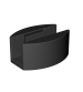 Комплект роликов для раздвижной двери ROC DESIGN THOR GLASS (чёрный матовый, ролик с перфорацией)