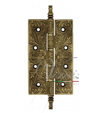 Петля универсальная латунная Venezia CRS012 (152 x89 x4, матовая бронза, с узором)