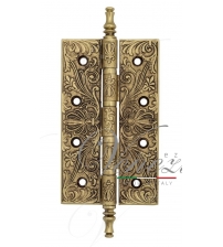 Петля универсальная латунная Venezia CRS012 (152 x89 x4, французское золото/коричневый, с узором)