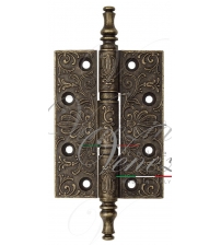 Петля универсальная латунная Venezia CRS011 (102 x76 x3, античная бронза, с узором)