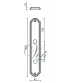 Дверная ручка на планке Venezia "GIFESTION" WC-1 PL02 (полированный хром, с фиксатором)