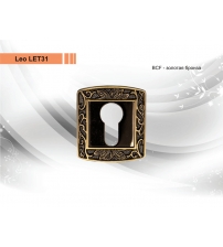 Накладка на цилиндр Leo LЕТ31 BCF (золотая бронза)
