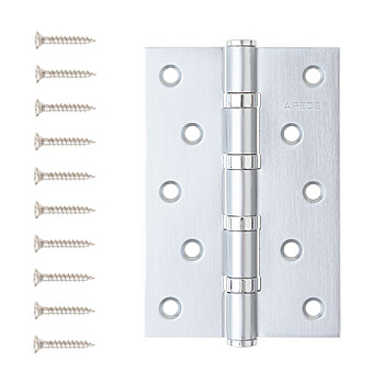 Петля универсальная APECS 120*80-B4-Steel-CRS (сатинированный хром, 4 подшипника)