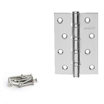 Петля универсальная APECS 100*70-B4-Steel-CRM (хром матовый, 4 подшипника)