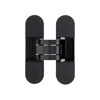 Петля врезная скрытой установки APECS 110*30-3D-Z-BLM (матовый чёрный, до 40 кг. на 2 петли)