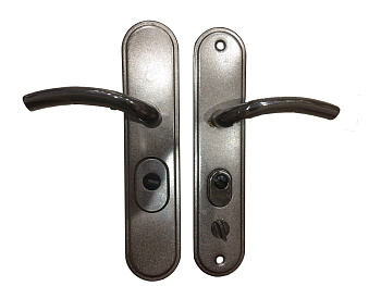 Ручка на планке для основного замка MASTER-LOCK ML-200 Ellipse L (левая, чёрный никель)
