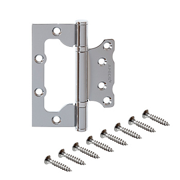 Петля накладная APECS 100*75*2,5-B2-Steel-CR (хром)