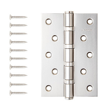 Петля универсальная APECS 120*80-B4-Steel-NISM (суперматовый никель, 4 подшипника)