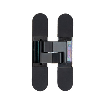 Петля врезная скрытой установки APECS 115*23-3D-Z-BLM (матовый чёрный, до 40 кг. на 2 петли)