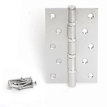 Петля универсальная APECS 120*80-B4-Steel-NIS (матовый никель, 4 подшипника)