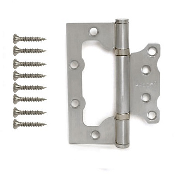 Петля накладная APECS 100*75*2,5-B2-Steel-NIS (матовый никель)