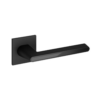 Ручки дверные CODE DECO Slim H-30118-A-BLM/B (матовый чёрный/чёрный)